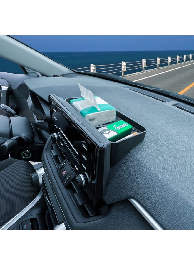 KISSUN Dash Center Console Tray Compatible with 2019-2023 2024 Toyota Rav4 Accessories, Dashboard Storage Organizer Solid Plastic Tissue Sunglasses Holder (Not for New 10.5'' Multimedia Display) - Image 1